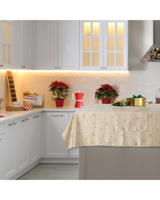 DAS HOME 0717 CHRISTMAS ΤΡΑΠΕΖΟΜΑΝΤΗΛΟ 140Χ180