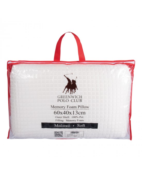 GREENWICH POLO CLUB 2341 ΜΑΞΙΛΑΡΙ 60Χ40 MEMORY FOAM GREENWICH POLO CLUB