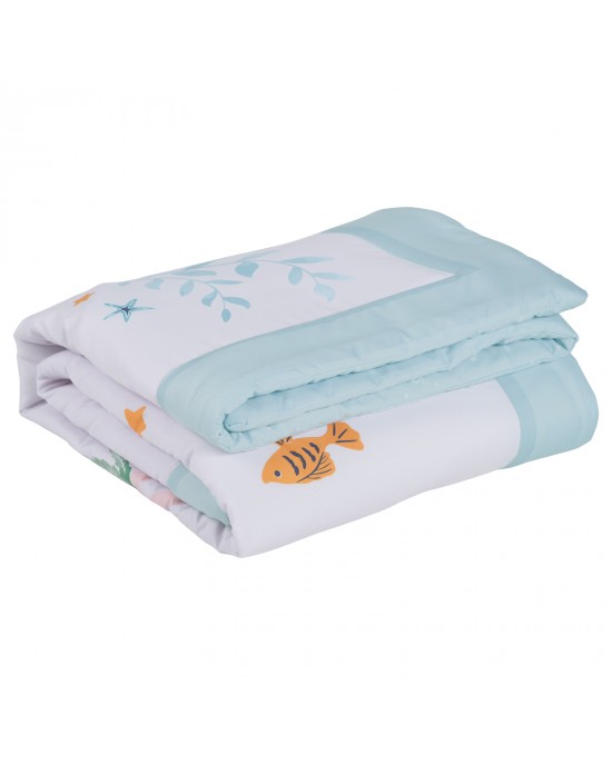 DAS BABY 4876 ΚΟΥΒΕΡΛΙ BABY FUN ΡΟΖ-ΛΙΛΑ-ΜΕΝΤΑ