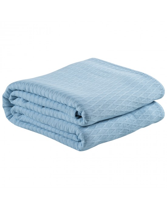 DAS HOME 0489 ΚΟΥΒΕΡΤΑ 220X240 ΜΠΛΕ