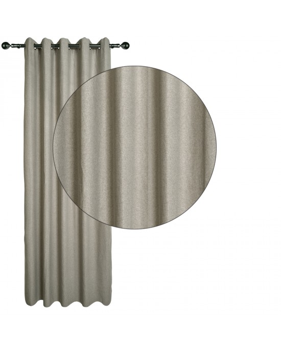 DAS HOME 2260 ΚΟΥΡΤΙΝΑ ΜΕ ΚΡΙΚΟΥΣ 140Χ270 ΣΠΑΓΓΙ ΣΚΟΥΡΟ