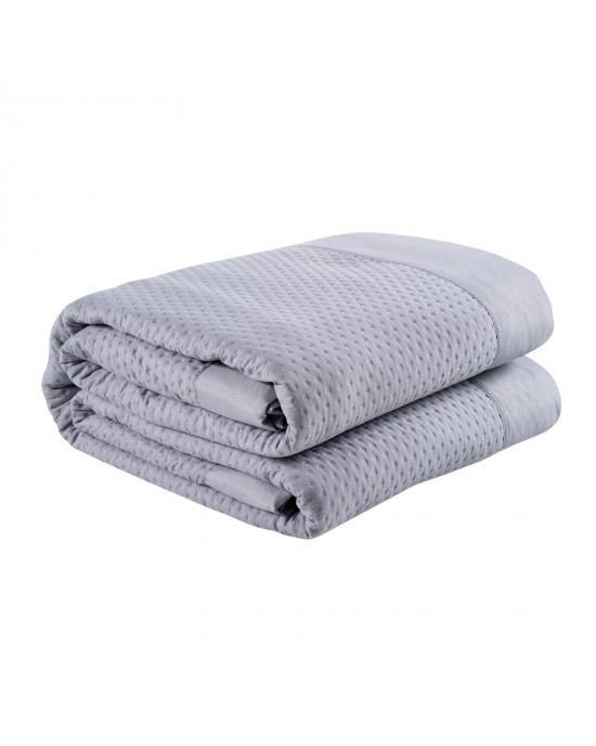 DAS HOME 9635 ΚΟΥΒΕΡΛΙ ΥΠΕΡΔΙΠΛΟ HAPPY ΓΚΡΙ