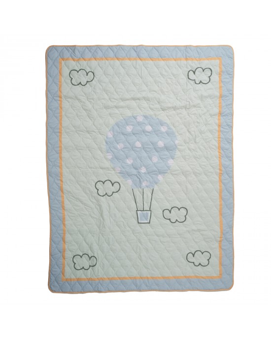 DAS KIDS 4880 ΚΟΥΒΕΡΛΙ ΜΟΝΟ KID ΓΑΛΑΖΙΟ-ΚΙΤΡΙΝΟ-ΜΕΝΤΑ