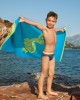 3763 ΠΕΤΣΕΤΑ ΘΑΛΑΣΣΗΣ 70Χ140 GREENWICH POLO CLUB JUNIOR ΜΠΛΕ-ΠΡΑΣΙΝΟ