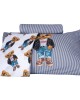 8838 ΣΕΤ ΣΕΝΤΟΝΙΑ ΜΟΝΑ GREENWICH POLO CLUB ΜΠΛΕ-ΛΕΥΚΟ-ΜΑΥΡΟ Kids bed sheets