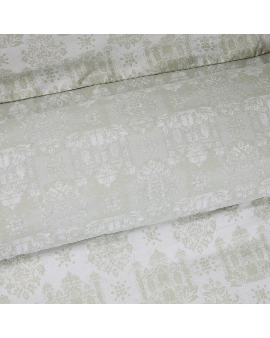 DAS HOME ΣΕΤ ΣΕΝΤΟΝΙΑ ΜΟΝΑ HAPPY 9673 TAUPE, WHITE