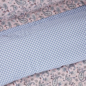 DAS HOME ΣΕΤ ΣΕΝΤΟΝΙΑ ΜΟΝΑ ΜΕ ΛΑΣΤΙΧΟ CASUAL 5427 SALMON, WHITE
