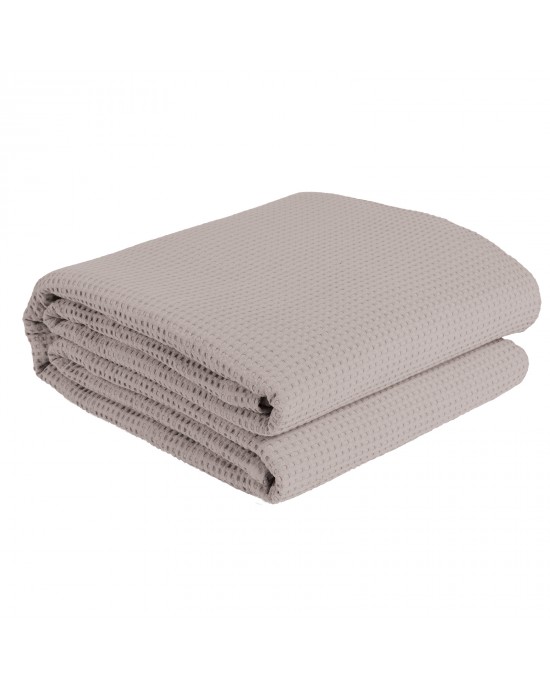 DAS HOME ΚΟΥΒΕΡΤΑ ΠΙΚΕ 220X240 0495 TAUPE