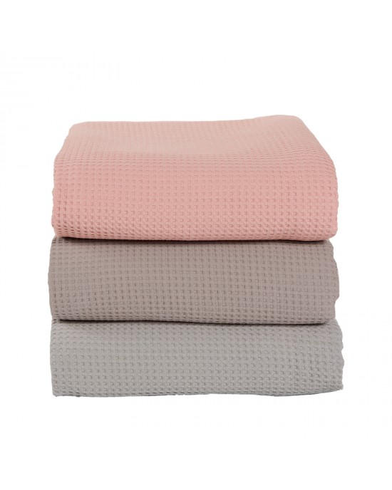 DAS HOME ΚΟΥΒΕΡΤΑ ΠΙΚΕ 160X240 0494 NUDE