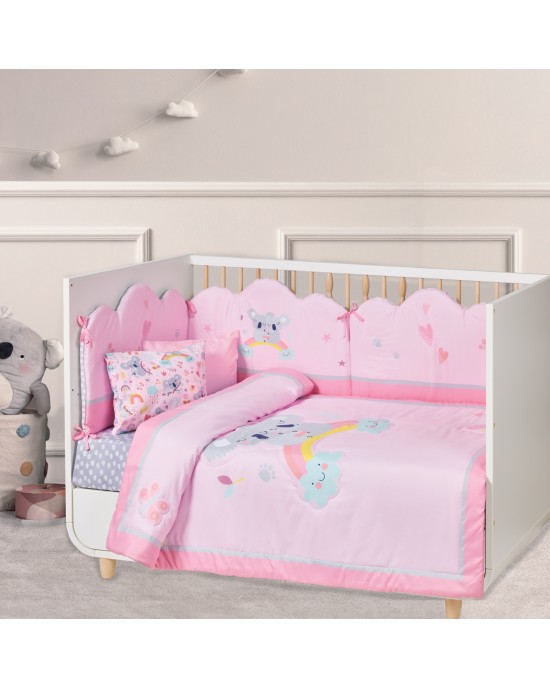 DAS BABY ΚΟΥΒΕΡΛΙ FUN 4934 GREY, PINK