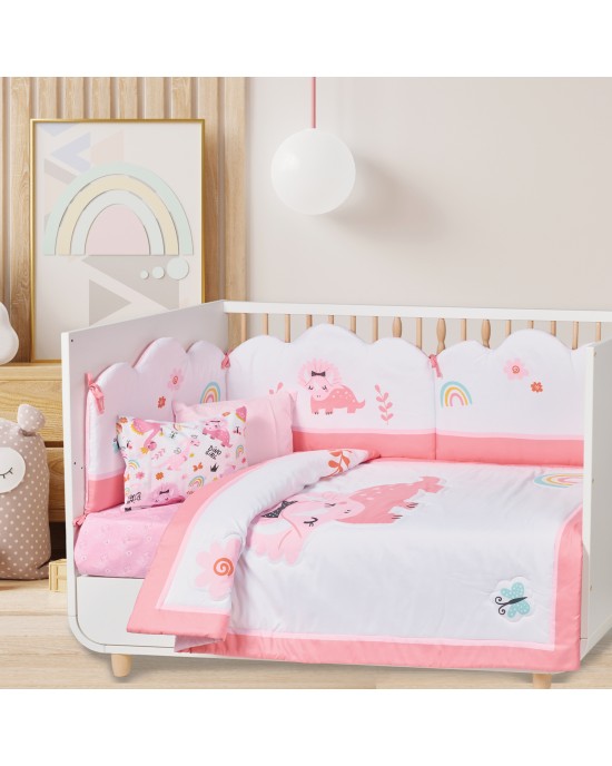 DAS BABY ΚΟΥΒΕΡΛΙ FUN 4936 PINK, WHITE