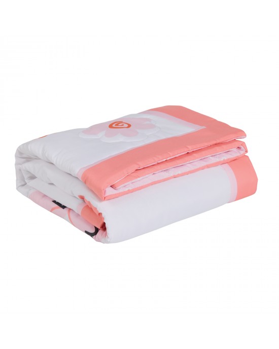 DAS BABY ΚΟΥΒΕΡΛΙ FUN 4936 PINK, WHITE