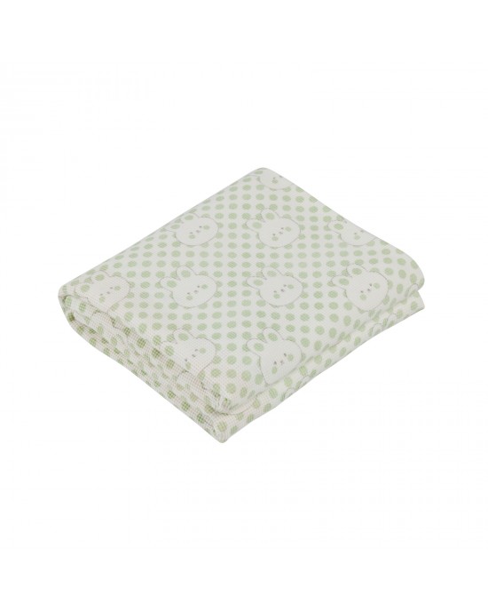 DAS BABY ΚΟΥΒΕΡΤΑ ΠΙΚΕ 75X100 RELAX 4962 MINT