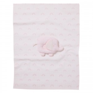 DAS BABY ΚΟΥΒΕΡΤΑ ΠΙΚΕ 75X100 RELAX 4957 GREY, PINK, WHITE