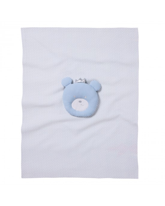 DAS BABY ΚΟΥΒΕΡΤΑ ΠΙΚΕ 75X100 RELAX 4959 BLUE, WHITE