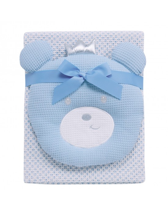 DAS BABY ΚΟΥΒΕΡΤΑ ΠΙΚΕ 75X100 RELAX 4959 BLUE, WHITE