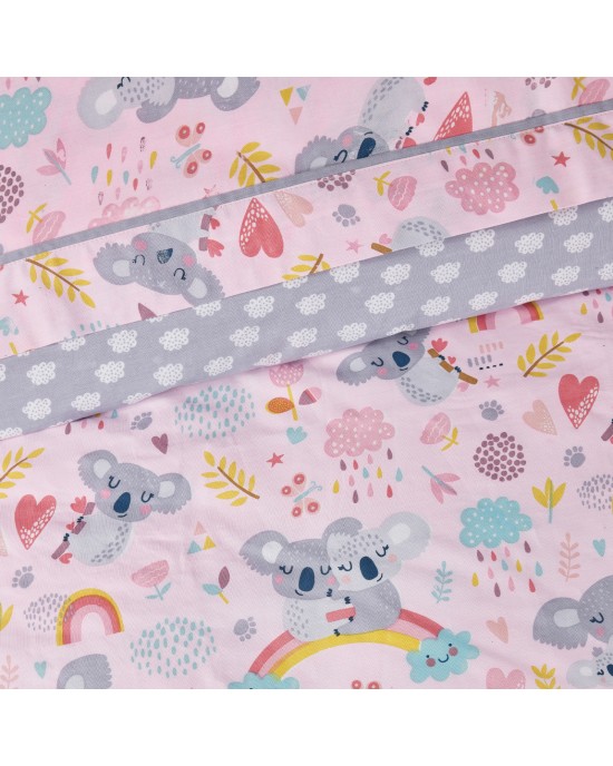 DAS KIDS ΣΕΤ ΣΕΝΤΟΝΙΑ ΜΟΝΑ 4934 GREY, PINK
