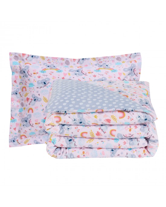 DAS KIDS ΣΕΤ ΣΕΝΤΟΝΙΑ ΜΟΝΑ 4934 GREY, PINK