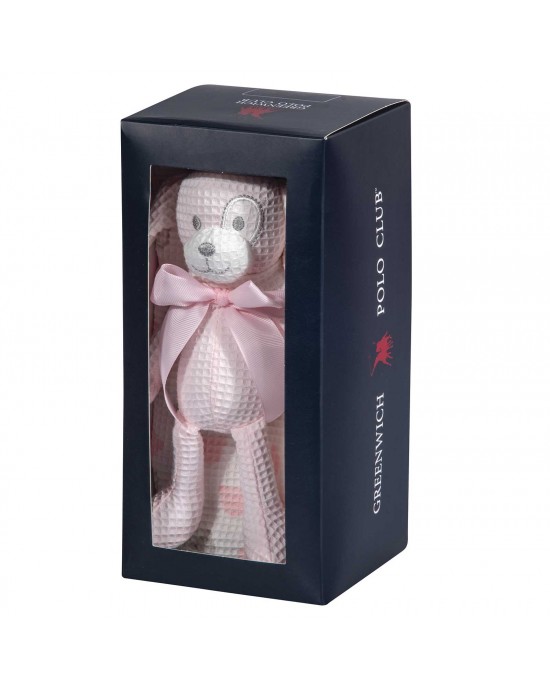 GREENWICH POLO CLUB ΚΟΥΒΕΡΤΑ ΠΙΚΕ 75X100 ΒΑΒΥ ESSENTIAL 8855 PINK, WHITE