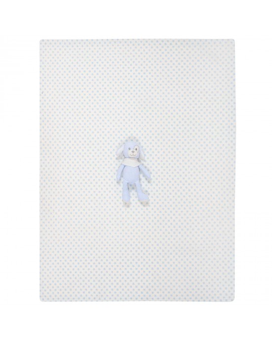 GREENWICH POLO CLUB ΚΟΥΒΕΡΤΑ ΠΙΚΕ 75X100 ΒΑΒΥ ESSENTIAL 8856 BLUE, WHITE