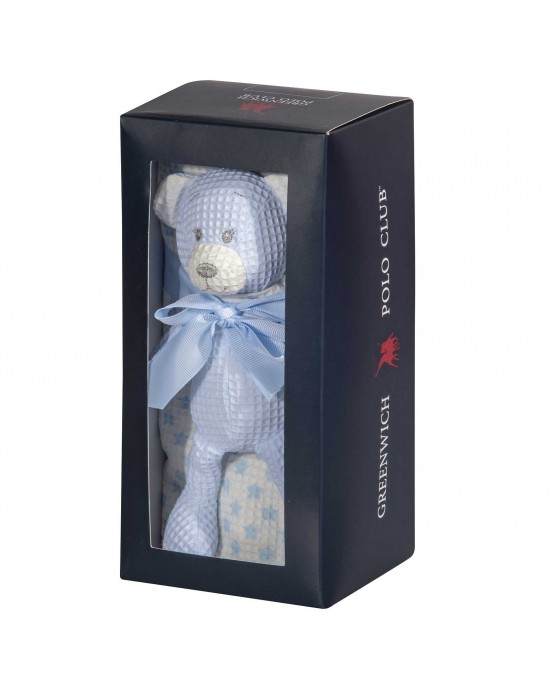 GREENWICH POLO CLUB ΚΟΥΒΕΡΤΑ ΠΙΚΕ 75X100 ΒΑΒΥ ESSENTIAL 8856 BLUE, WHITE
