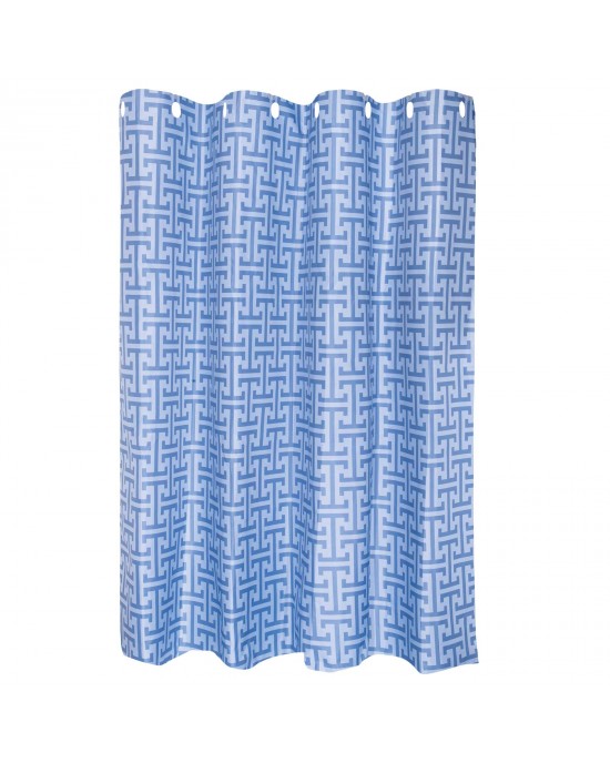 GREENWICH POLO CLUB ΚΟΥΡΤΙΝΑ ΜΠΑΝΙΟΥ 200Χ180 ESSENTIAL 3119 DUSTY BLUE