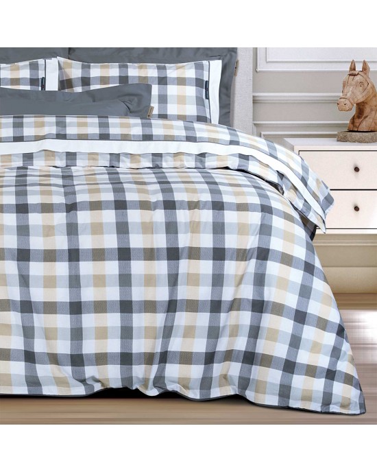 GREENWICH POLO CLUB ΣΕΤ ΣΕΝΤΟΝΙΑ KING ESSENTIAL 2265 BEIGE, GREY