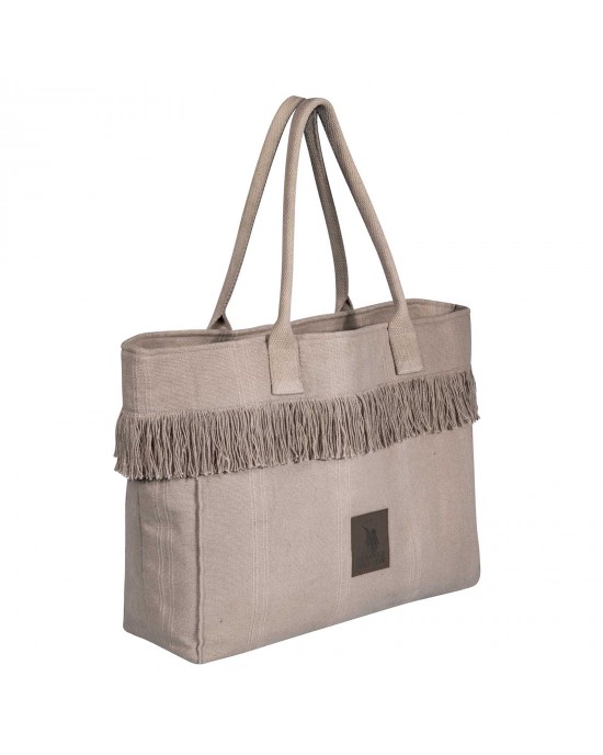 GREENWICH POLO CLUB ΤΣΑΝΤΑ ΘΑΛΑΣΣΗΣ 46X36 ESSENTIAL 4084 TAUPE