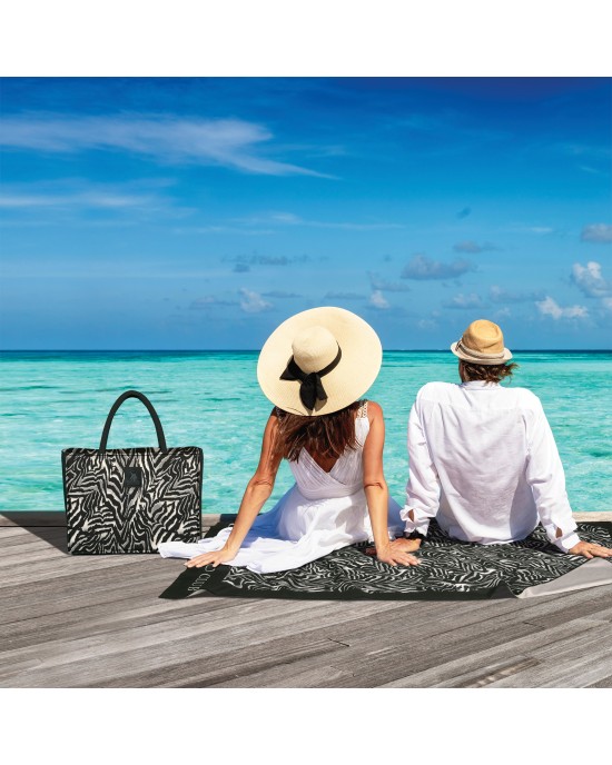 GREENWICH POLO CLUB ΤΣΑΝΤΑ ΘΑΛΑΣΣΗΣ 46X36 ESSENTIAL 4038 BLACK, TAUPE