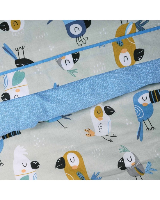 DAS KIDS ΣΕΤ ΠΑΠΛΩΜΑΤΟΘΗΚΗ ΜΟΝΗ 4914 BLUE, GREY, MINT