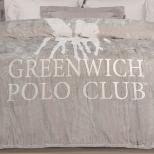 GREENWICH POLO CLUB ΚΟΥΒΕΡΤΑ FLEECE ΥΠΕΡΔΙΠΛH 3490 TAUPE