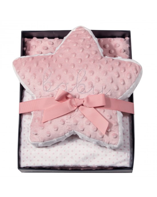 GREENWICH POLO CLUB ΚΟΥΒΕΡΤΑ FLEECE 75X100 ΒΑΒΥ 8847 PINK, WHITE