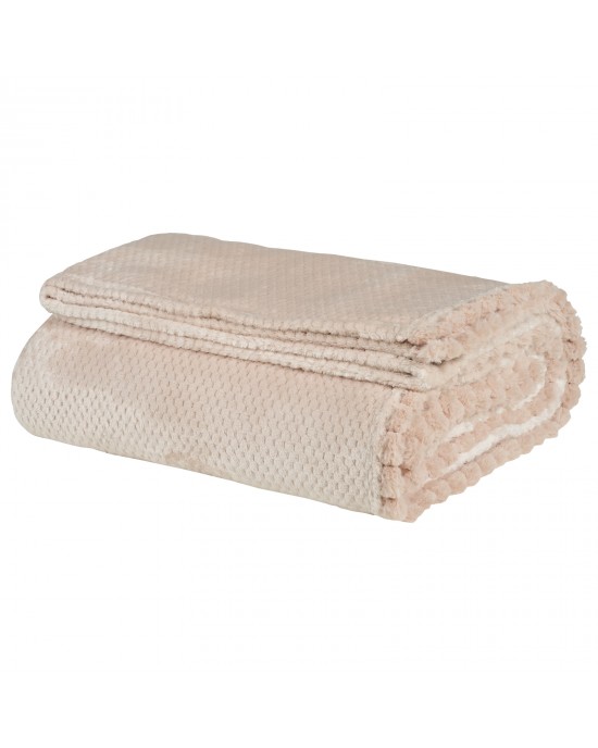 DAS HOME ΚΟΥΒΕΡΤΑ FLEECE 160Χ220 1185 PINK