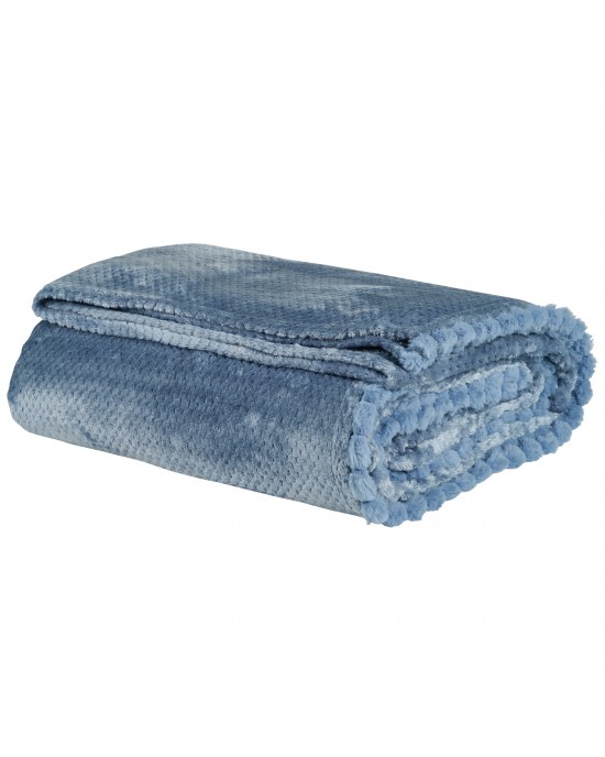 DAS HOME ΚΟΥΒΕΡΤΑ FLEECE 160Χ220 1186 DUSTY BLUE