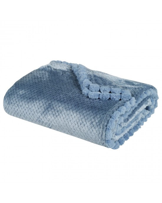 DAS HOME ΚΟΥΒΕΡΤΑ FLEECE 130Χ170 1186 DUSTY BLUE