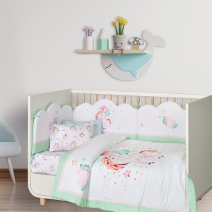 DAS BABY ΠΑΠΛΩΜΑ FUN DIGITAL 4919 MINT, PINK, WHITE