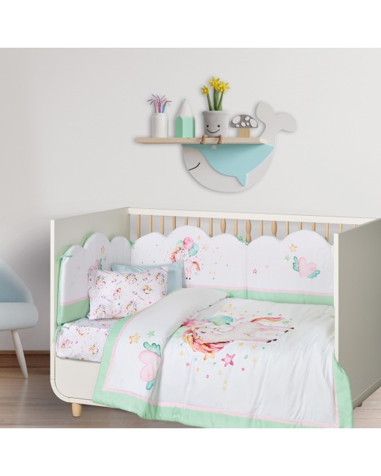 DAS BABY ΠΑΠΛΩΜΑ FUN DIGITAL 4919 MINT, PINK, WHITE