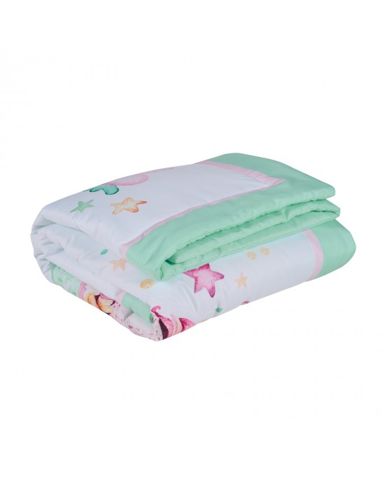 DAS BABY ΠΑΠΛΩΜΑ FUN DIGITAL 4919 MINT, PINK, WHITE