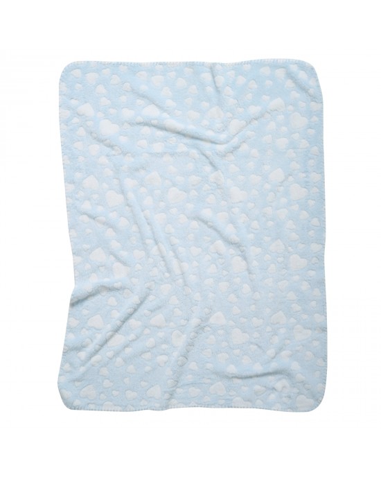 DAS BABY ΚΟΥΒΕΡΤΑ FLEECE 75X100 RELAX 4908 LIGHT BLUE Nursery blankets