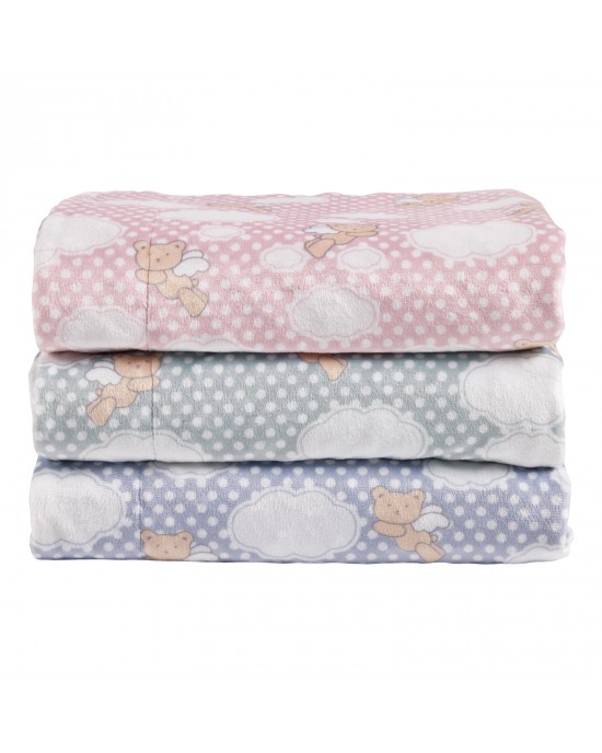 DAS BABY ΚΟΥΒΕΡΤΑ FLEECE 75X100 RELAX 4903 BLUE