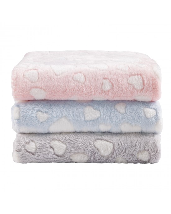 DAS BABY ΚΟΥΒΕΡΤΑ FLEECE 75X100 RELAX 4907 PINK