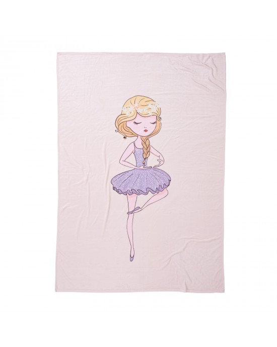 DAS BABY ΚΟΥΒΕΡΤΑ FLEECE 80X110 BABY FUN 4913 LILAC, PINK