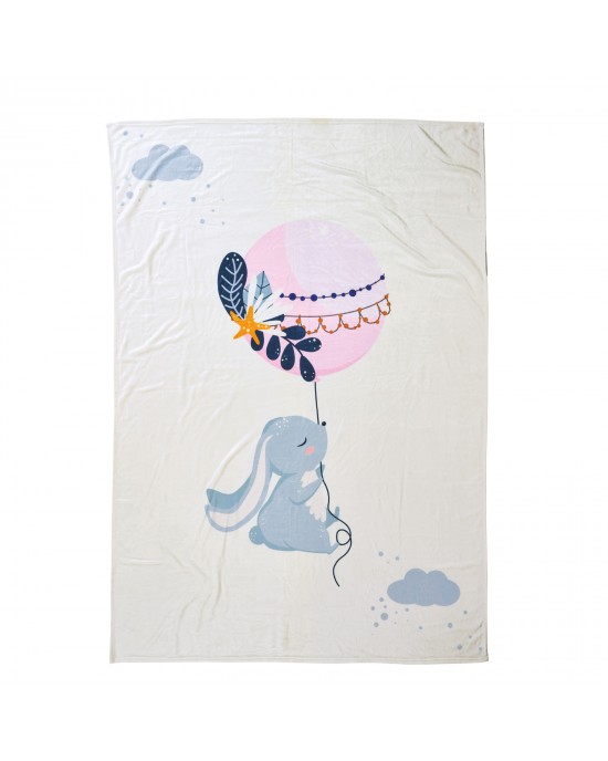 DAS BABY ΚΟΥΒΕΡΤΑ FLEECE 80X110 BABY FUN 4915 LIGHT BLUE, MINT, PINK