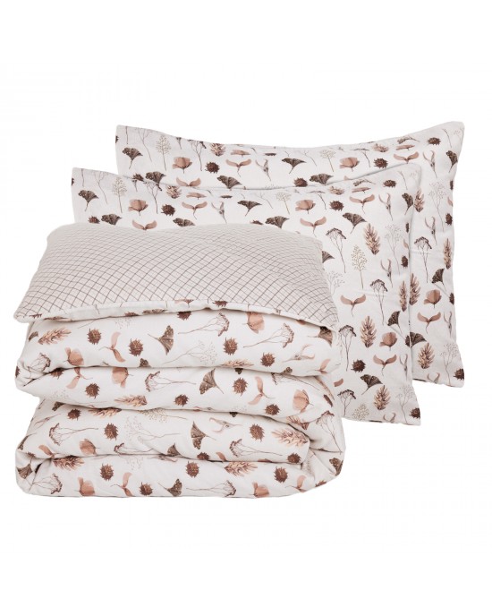 DAS KIDS ΣΕΤ ΣΕΝΤΟΝΙΑ ΜΟΝΑ 4968 GREY, ORANGE Kids bed sheets