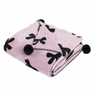 DAS HOME ΚΟΥΒΕΡΤΑ ΚΑΝΑΠΕ JACQUARD FLEECE 1381 LILAC
