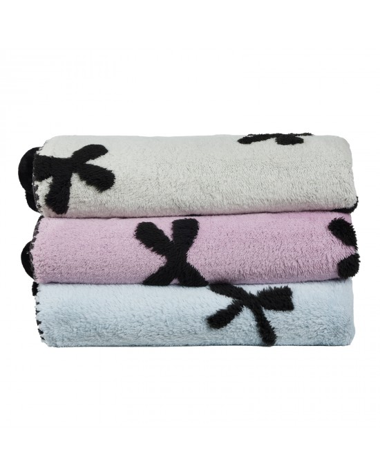 DAS HOME ΚΟΥΒΕΡΤΑ ΚΑΝΑΠΕ JACQUARD FLEECE 1382 BEIGE