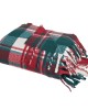 DAS HOME ΚΟΥΒΕΡΤΑ ΚΑΝΑΠΕ FAUX MOHAIR 1378 GRΕΕN, RED