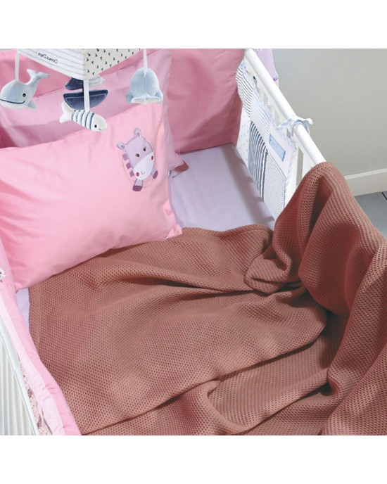 6544 ΚΟΥΒΕΡΤΑ ΠΙΚΕ 80X110 BABY RELAX ΣΟΜΟΝ Κουβέρτες βρεφικές