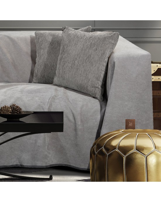 2733 G.P.C. THROW 180X250 GRAY Throws