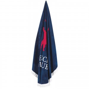 2824 GPC POLO ROUND SEA TOWEL Φ160 RED-BLUE